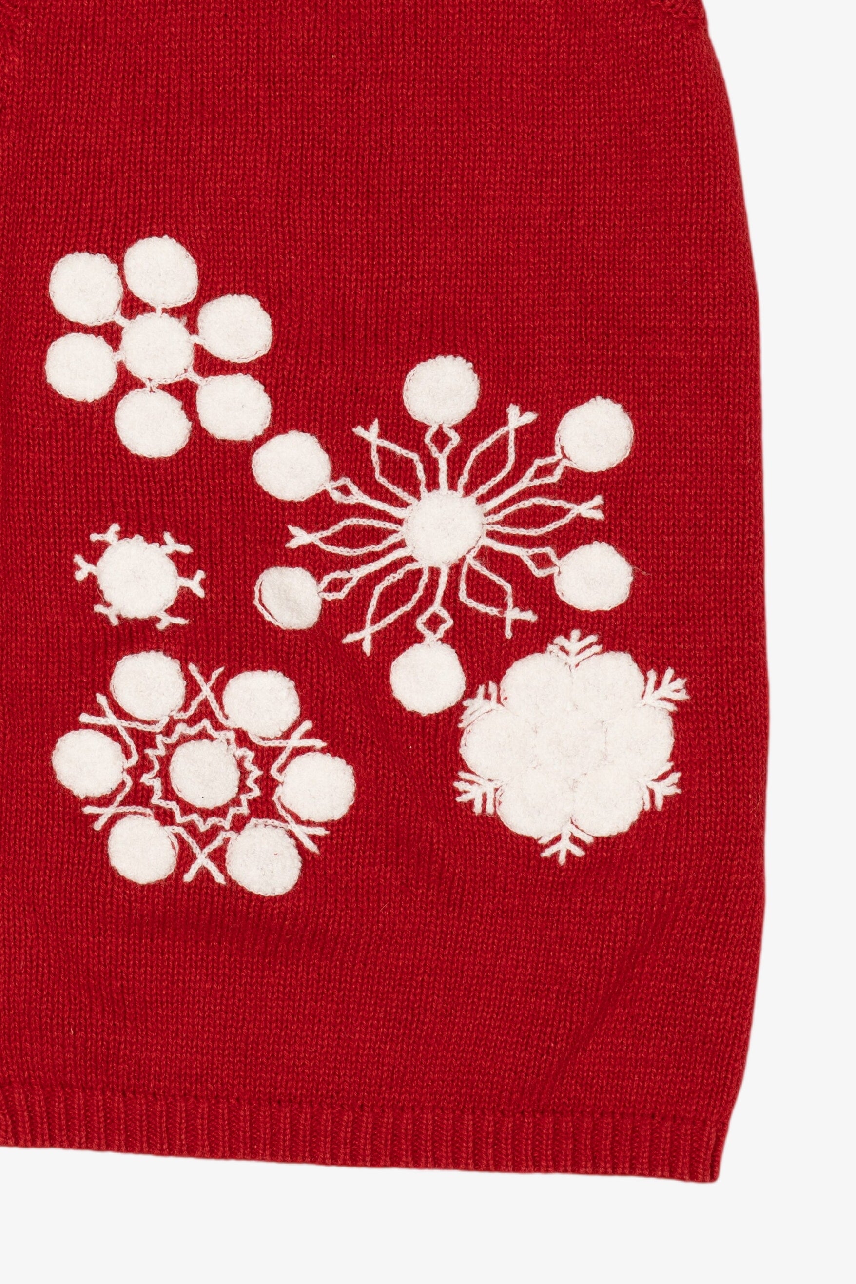Vintage Red Holiday Editions Snowflakes Ugly Christmas Vest (1990s)