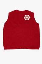 Vintage Red Holiday Editions Snowflakes Ugly Christmas Vest (1990s)