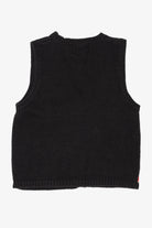 Vintage Black Tiara Stockings Ugly Christmas Vest (1990s)