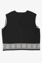 Vintage Black Southern Lady Embroidered Landscape Ugly Christmas Vest (1980s)