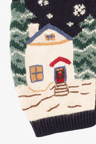 Vintage Navy Blue Northcrest Snowmen Ugly Christmas Vest (1990s)