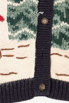 Vintage Navy Blue Northcrest Snowmen Ugly Christmas Vest (1990s)