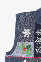 Vintage Blue One Step Up Ugly Christmas Vest (2000s)