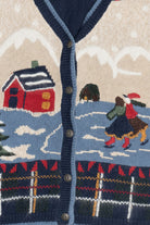 Vintage Snowy Winter Scene Ugly Christmas Sweater (1990s)
