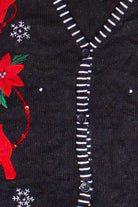 Cardinals & Poinsettias Susan Bristol Ugly Christmas Sweater Vest