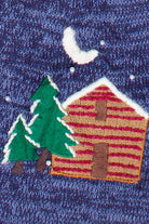 Vintage Bobbie Brooks Winter Mountain Cabin Embroidered Ugly Christmas Vest (2000s)
