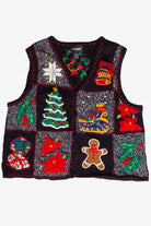 Vintage Hand Stitched Christmastime Ugly Christmas Vest