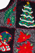Vintage Hand Stitched Christmastime Ugly Christmas Vest