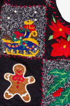 Vintage Hand Stitched Christmastime Ugly Christmas Vest