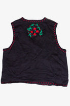 Vintage Hand Stitched Christmastime Ugly Christmas Vest