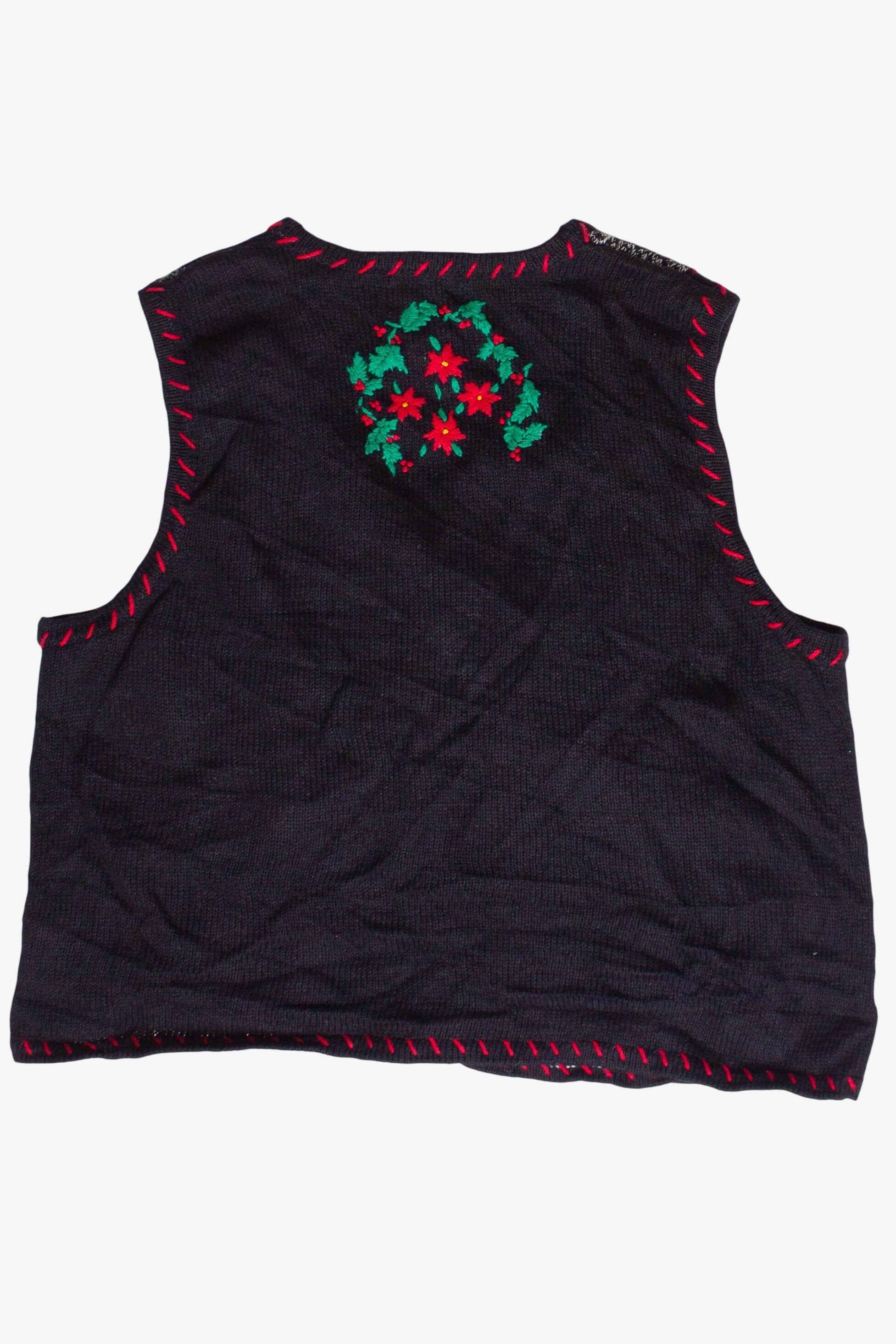 Vintage Hand Stitched Christmastime Ugly Christmas Vest