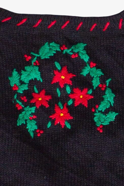 Vintage Hand Stitched Christmastime Ugly Christmas Vest