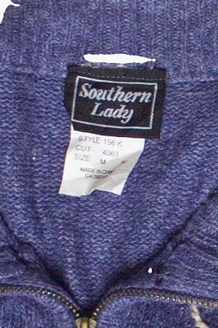 Vintage Snowy Winter Day Southern Lady Ugly Christmas Vest