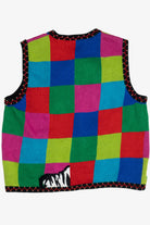 Vintage Christine Rotelli Zoo Animals & Candy Canes Ugly Christmas Vest (1990s)