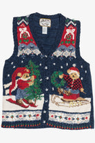 Vintage Holiday Bears Ugly Christmas Vest (1990s)