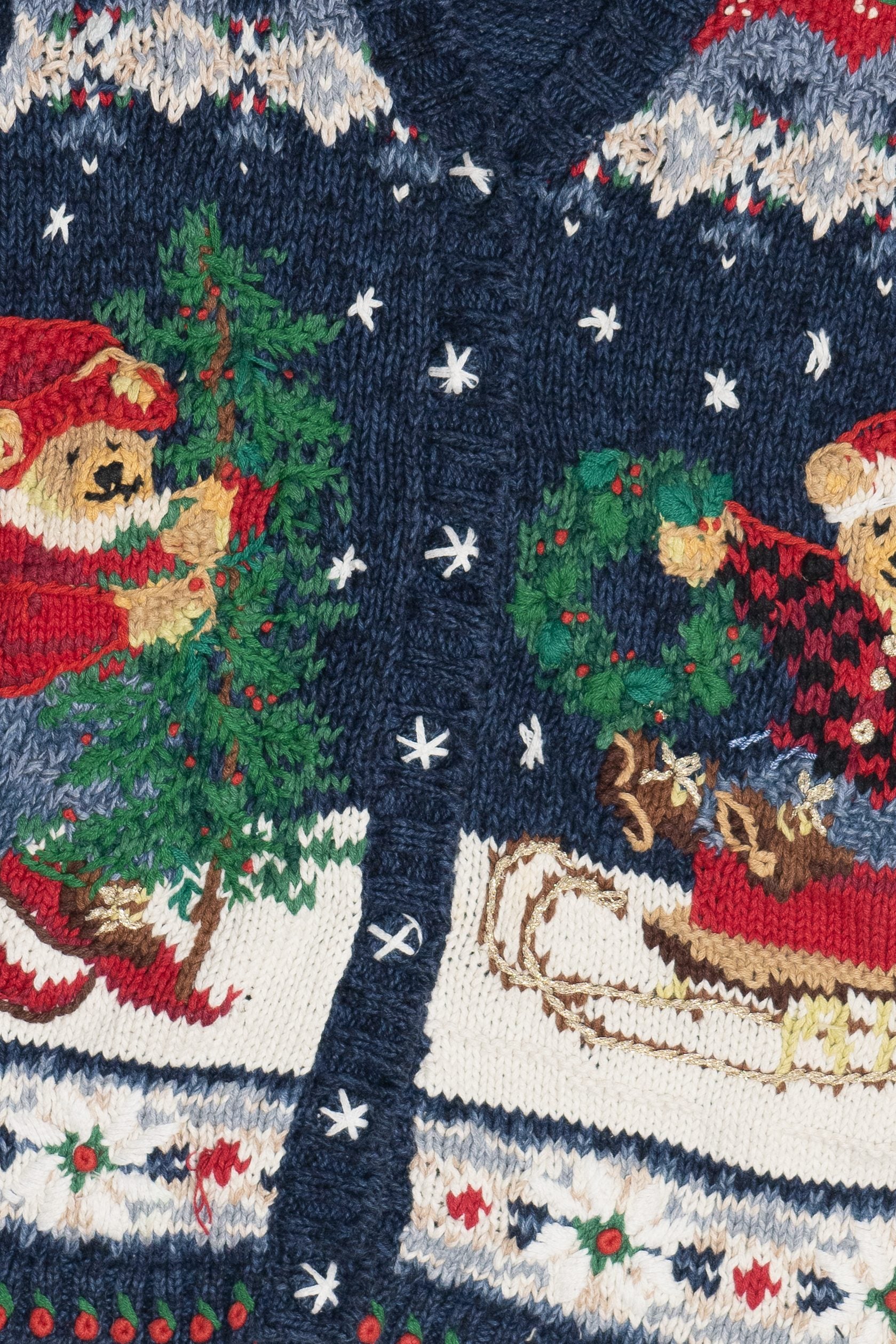 Vintage Holiday Bears Ugly Christmas Vest (1990s)