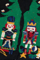 Vintage Nutcrackers & Christmas Tree Ugly Christmas Vest (1990s)