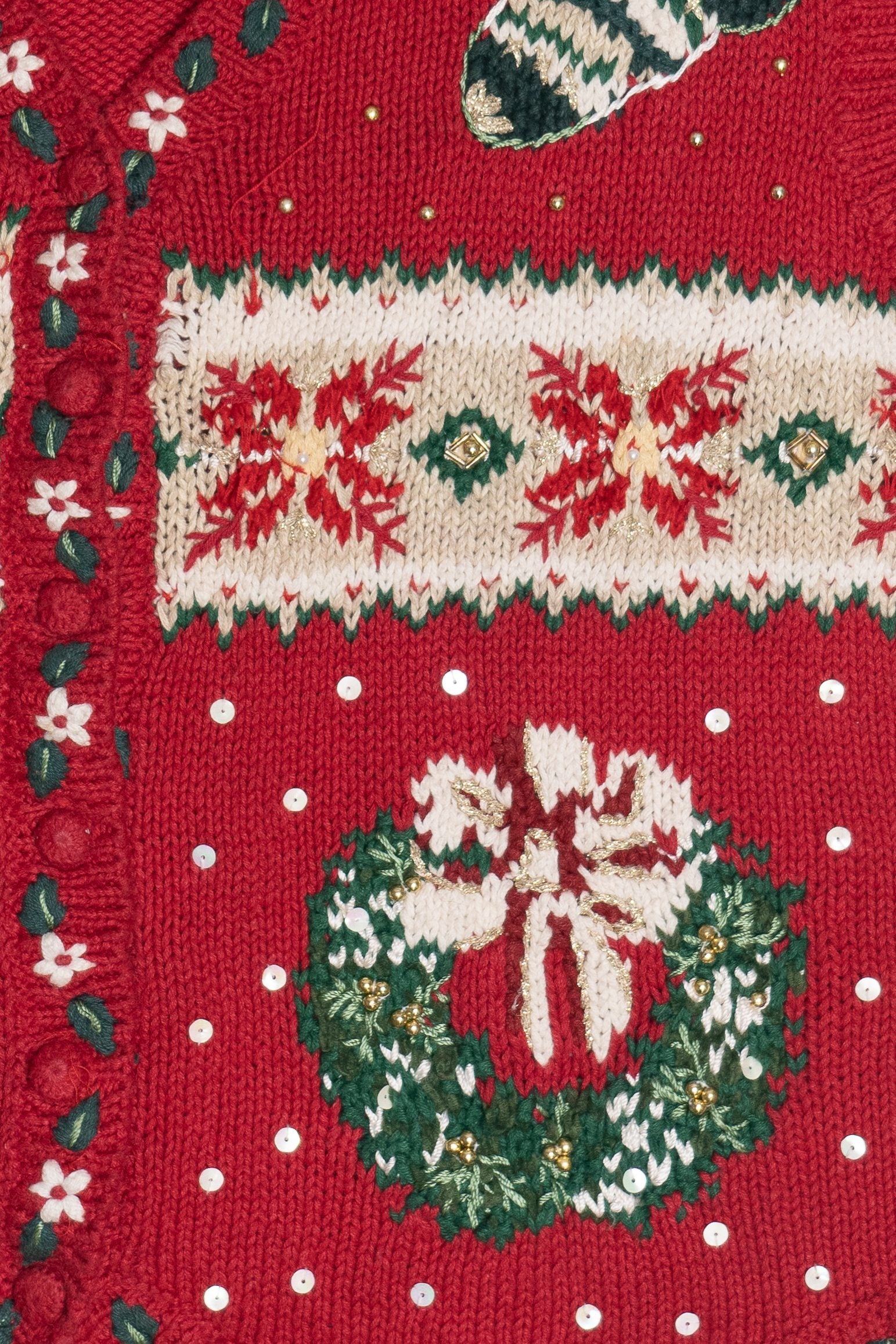 Vintage "Joy" Holiday Decor Ugly Christmas Vest (1990s)
