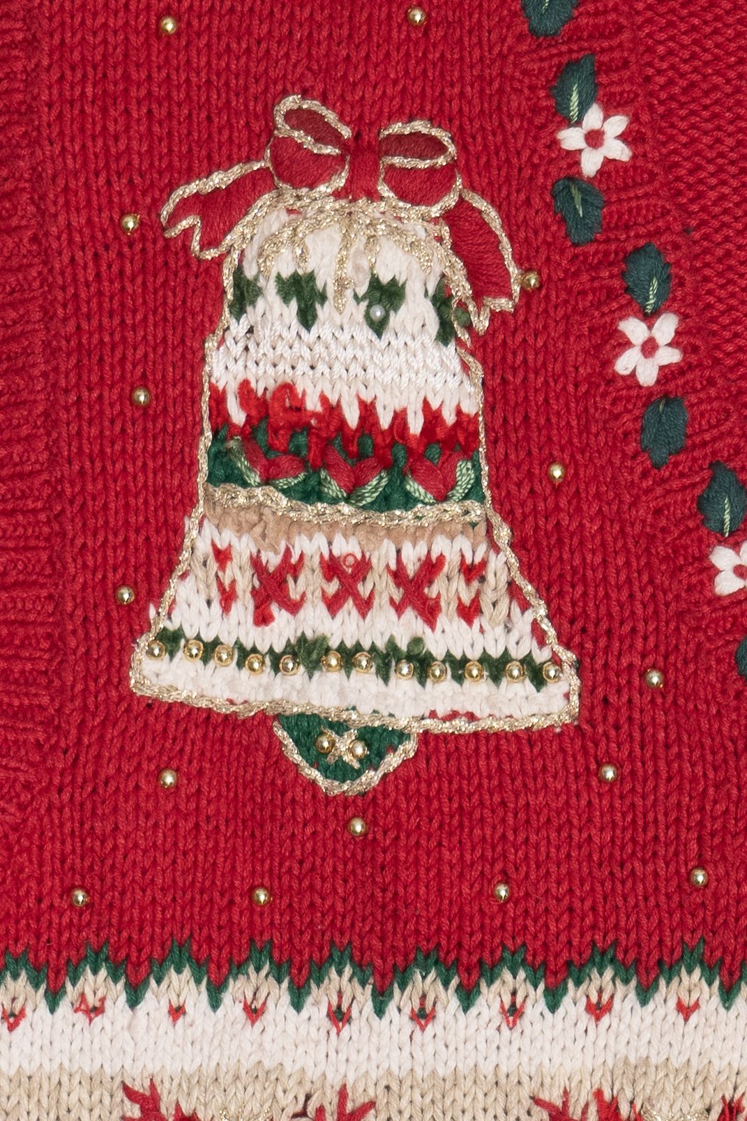 Vintage "Joy" Holiday Decor Ugly Christmas Vest (1990s)