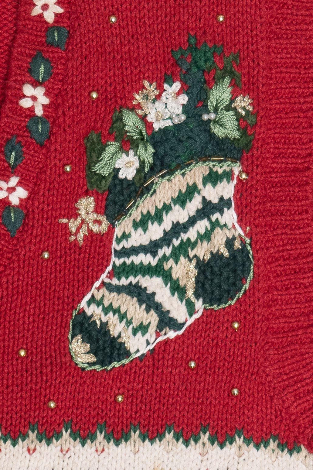 Vintage "Joy" Holiday Decor Ugly Christmas Vest (1990s)