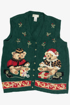 Vintage Holiday Bears Ugly Christmas Vest (1990s)