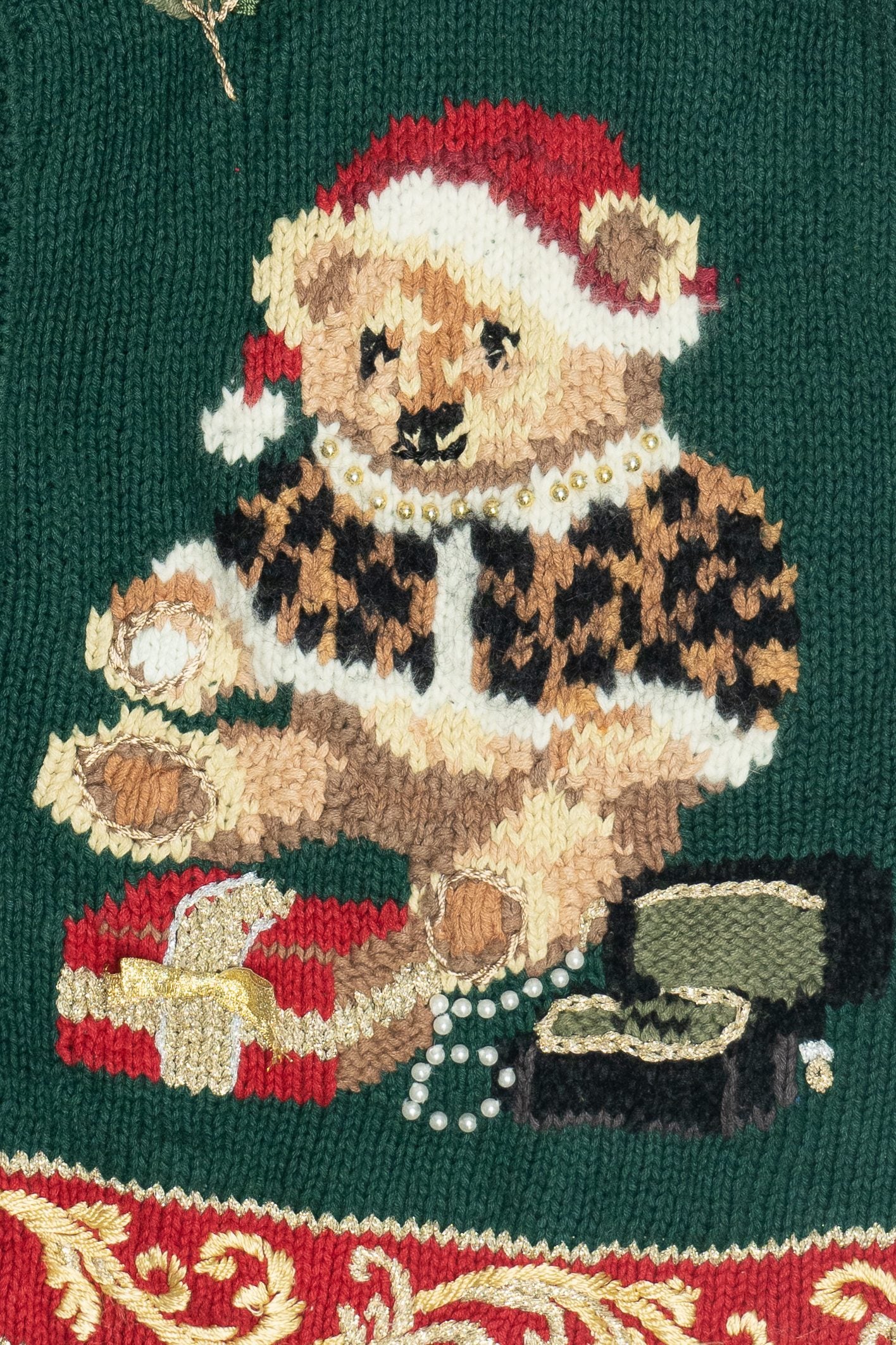 Vintage Holiday Bears Ugly Christmas Vest (1990s)