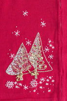 Vintage Quacker Factory Gold Christmas Trees Ugly Christmas Vest (2000s)