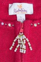 Vintage Quacker Factory Gold Christmas Trees Ugly Christmas Vest (2000s)