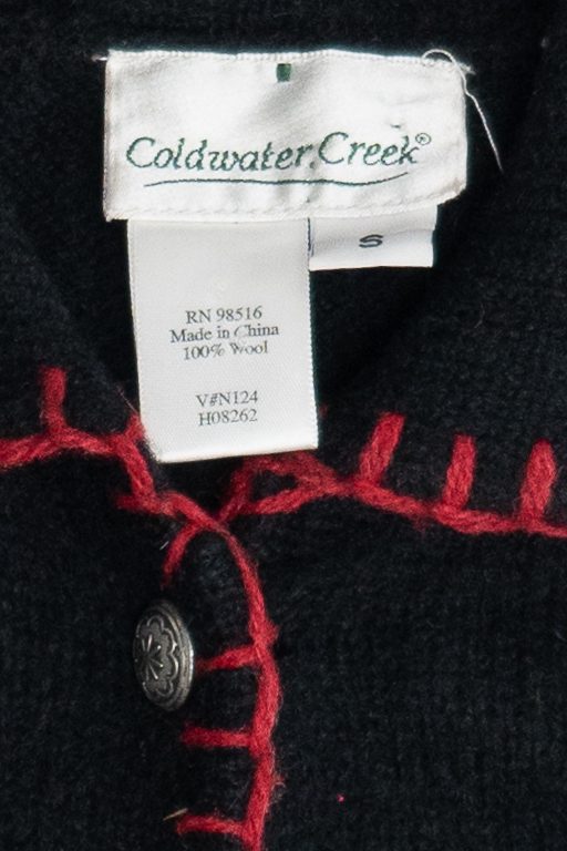 Vintage Coldwater Creek Felted Wool Snowmen Ugly Christmas Vest (2000s)