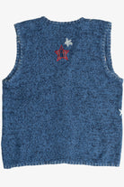 Vintage Americana Red White & Blue Mittens & Snow Ugly Christmas Vest (1990s)