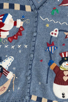 Vintage Americana "I Love America" Ugly Christmas Vest (1990s)