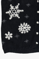 Vintage Croft & Barrow Hand Knit Snowflakes Christmas Vest (1990s)