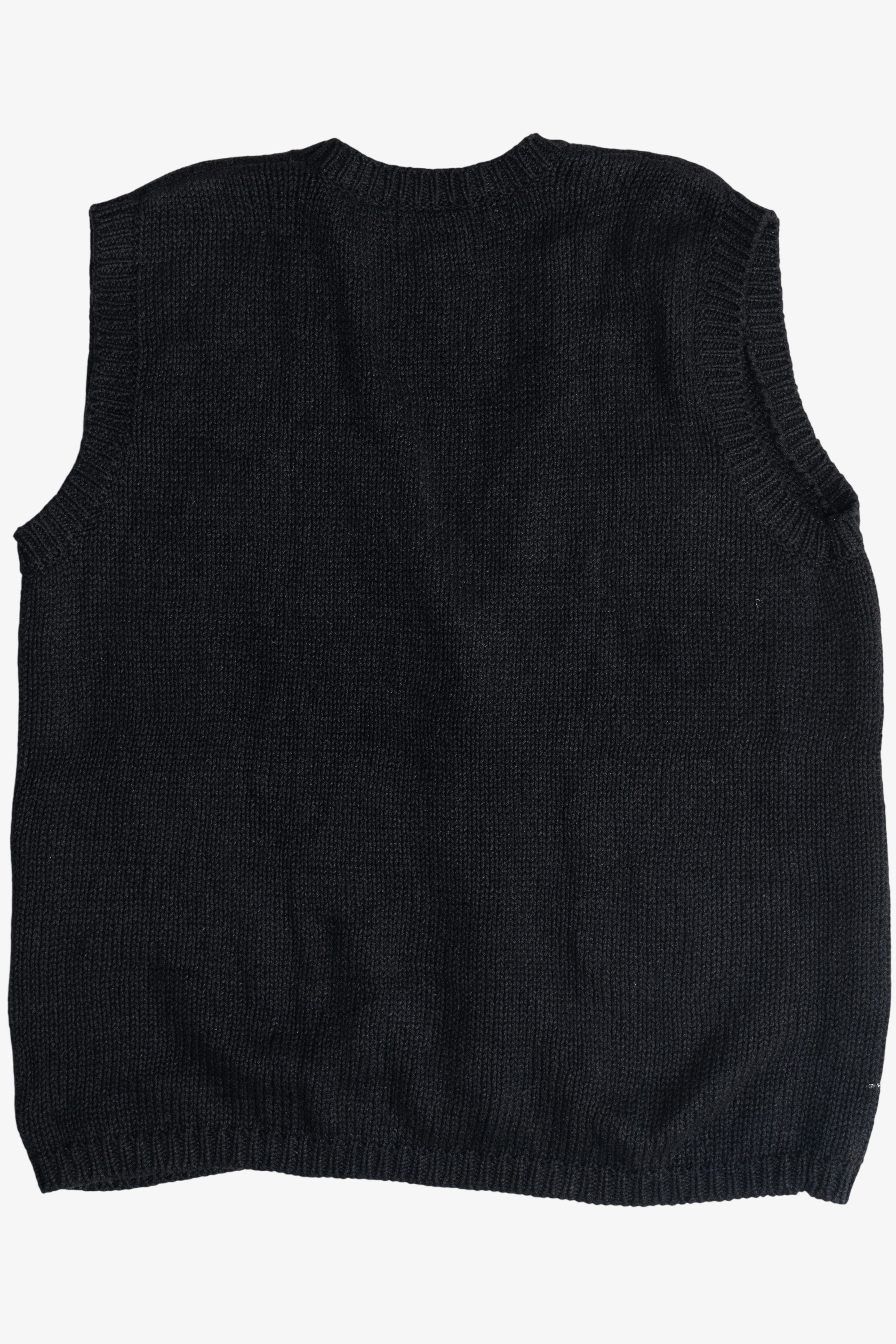 Vintage Croft & Barrow Hand Knit Snowflakes Christmas Vest (1990s)