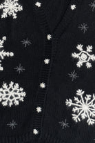 Vintage Croft & Barrow Hand Knit Snowflakes Christmas Vest (1990s)
