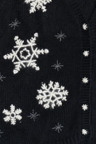 Vintage Croft & Barrow Hand Knit Snowflakes Christmas Vest (1990s)