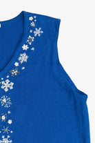 Vintage Hampshire Studio Snowflakes Christmas Vest (1990s)