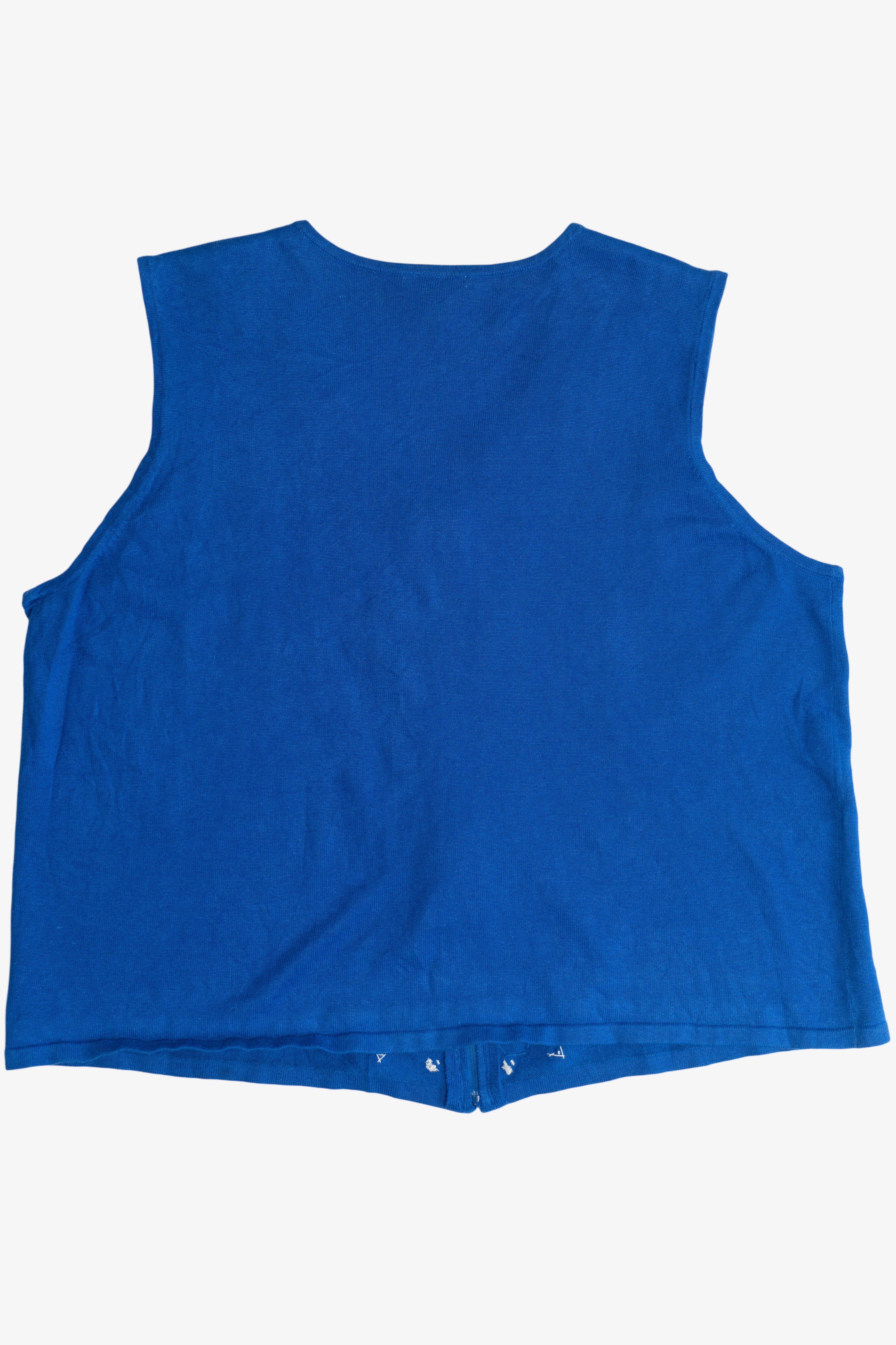 Vintage Hampshire Studio Snowflakes Christmas Vest (1990s)