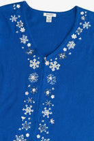 Vintage Hampshire Studio Snowflakes Christmas Vest (1990s)