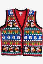 Vintage Avon Bold Pattern Knit Ugly Christmas Vest (1990s)