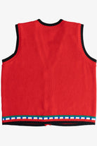 Vintage Avon Bold Pattern Knit Ugly Christmas Vest (1990s)