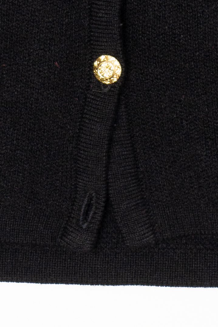 Vintage Black Crystal Kobe Ugly Christmas Vest (1990s)