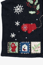 Vintage Basic Editions Holiday Birdhouse Ugly Christmas Vest (1990s)