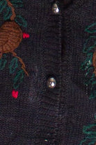 Vintage Winter Birdhouses Knit Ugly Christmas Sweater