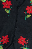 Vintage Designers Originals Studio Poinsettia Ugly Christmas Vest (1990s)