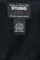 Vintage Designers Originals Studio Poinsettia Ugly Christmas Vest (1990s)