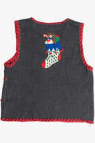 Vintage Bears In Stockings Ugly Christmas Vest (1990s)