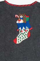 Vintage Bears In Stockings Ugly Christmas Vest (1990s)