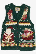 Vintage Heirloom Collectibles Elegant Santa Christmas Vest (1990s)