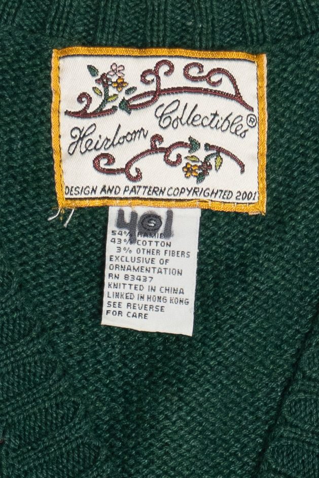 Vintage Heirloom Collectibles Elegant Santa Christmas Vest (1990s)