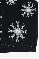Vintage Snowflakes Zip-Up Ugly Christmas Vest (1990s)